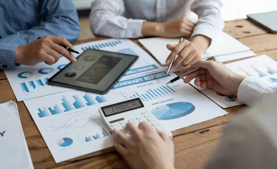 Financial planning business meeting